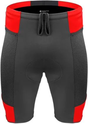 | Men's Gel Touring Padded Bike Shorts | Innovative Mesh Pockets | Made in USA