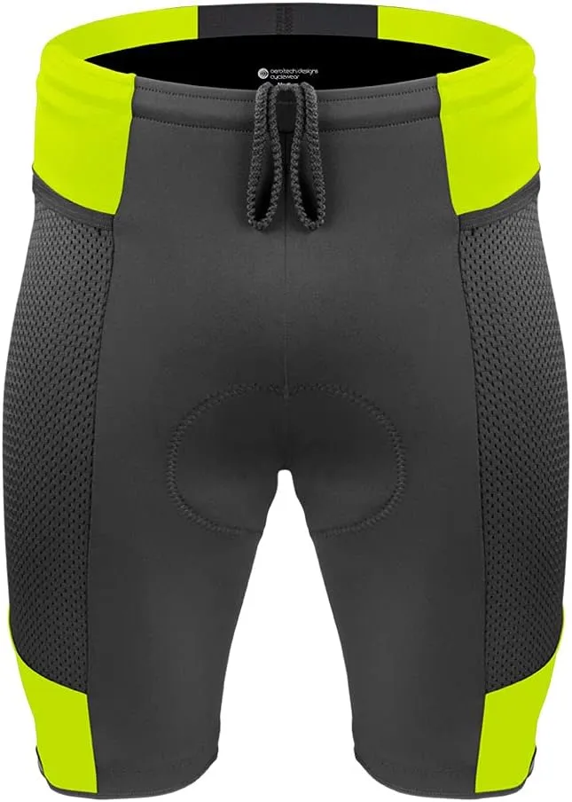 | Men's Gel Touring Padded Bike Shorts | Innovative Mesh Pockets | Made in USA