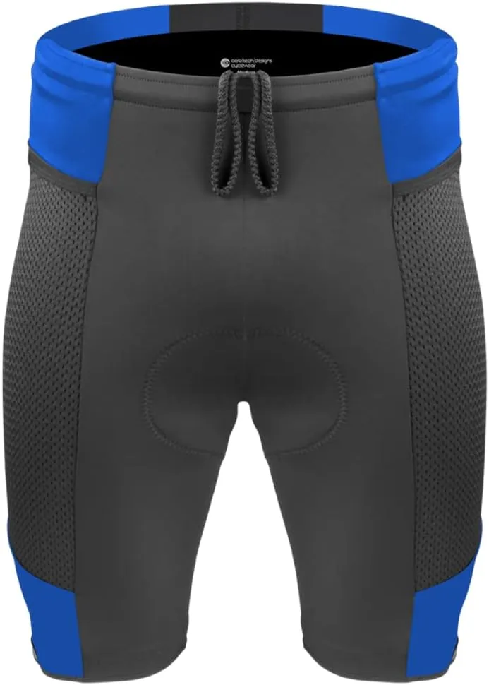| Men's Gel Touring Padded Bike Shorts | Innovative Mesh Pockets | Made in USA