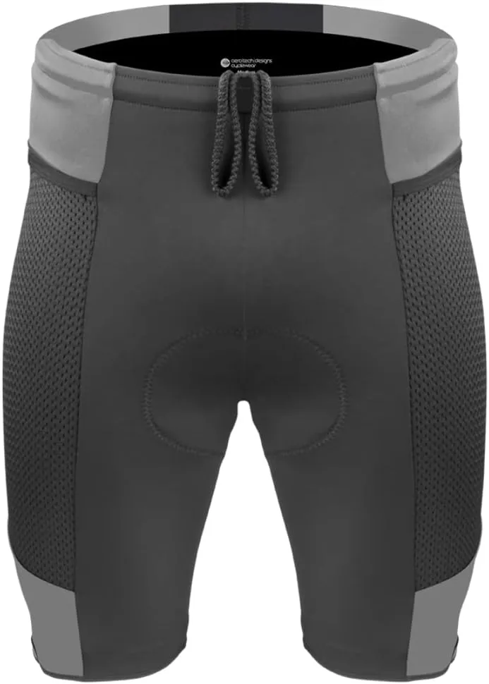 | Men's Gel Touring Padded Bike Shorts | Innovative Mesh Pockets | Made in USA