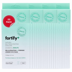 9-in-1 Korean Under Eye Pads with Zeolite - Anti Dark Circles & Puffy Eyes Treatment, Dermatologist Tested - Hydrating & Anti-Aging Eye Patches - Natural Clean Beauty - 20 Pairs