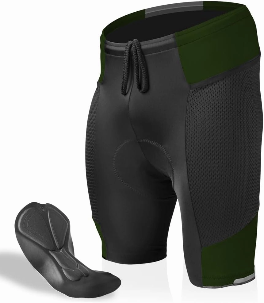 | Men's Gel Touring Padded Bike Shorts | Innovative Mesh Pockets | Made in USA