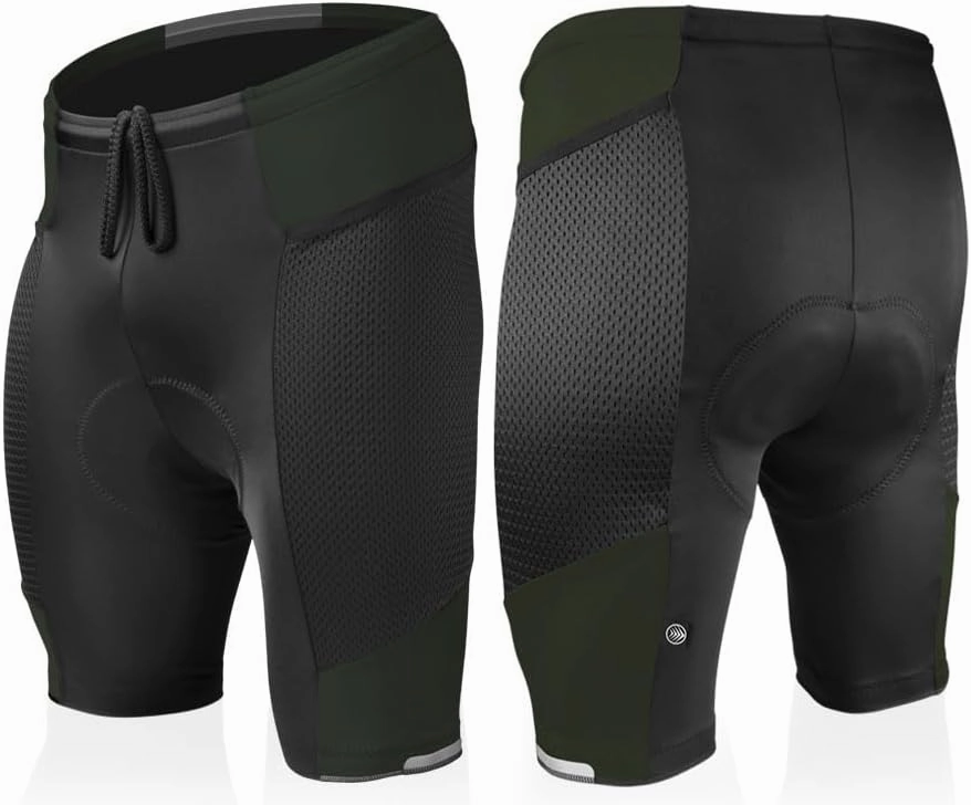 | Men's Gel Touring Padded Bike Shorts | Innovative Mesh Pockets | Made in USA
