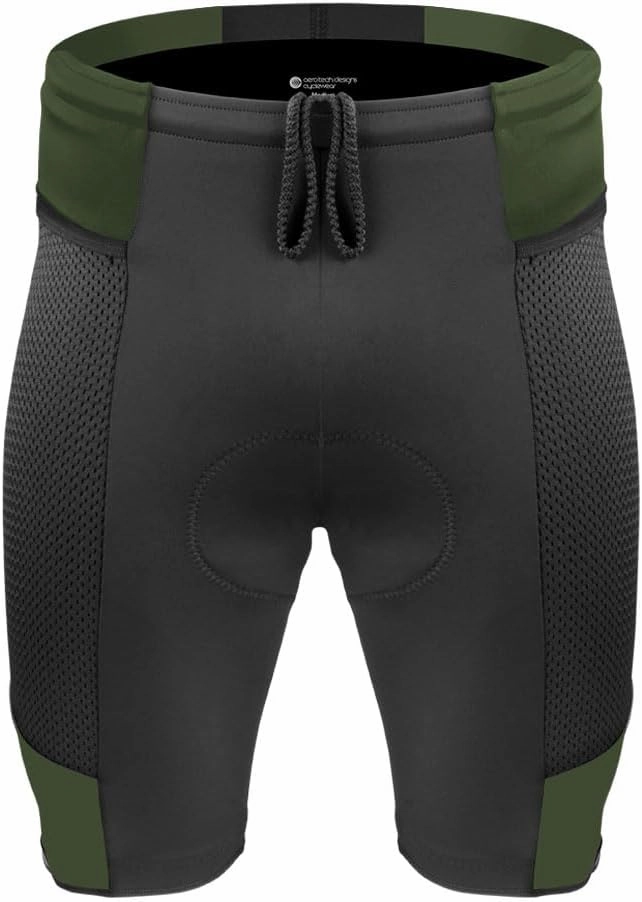 | Men's Gel Touring Padded Bike Shorts | Innovative Mesh Pockets | Made in USA