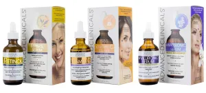 Advanced Clinicals Retinol Anti-Aging Facial Serum   Vitamin C Brightening Facial Serum   Hyaluronic Acid Hydrating Facial Serum Set