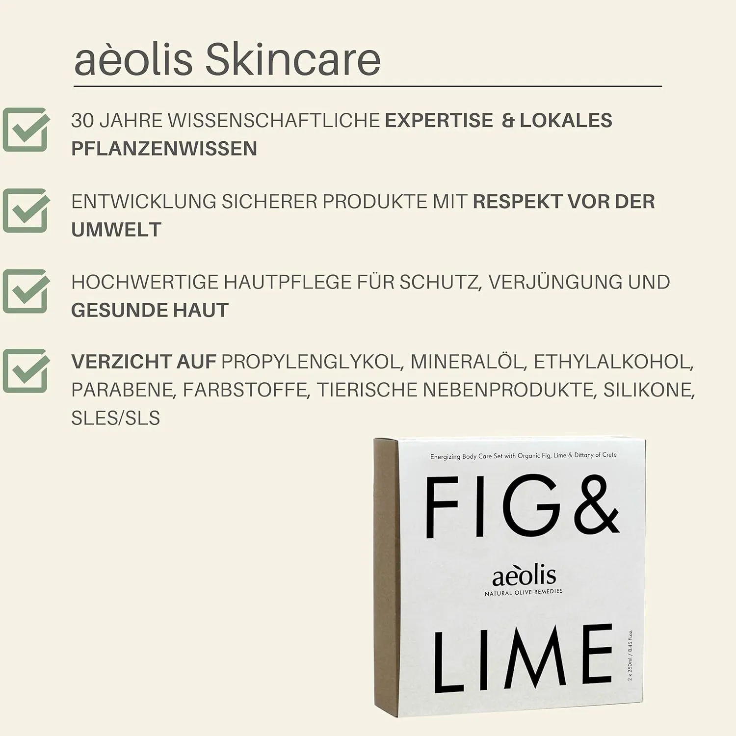 Aeolis Body Lotion - Hydrates and Nourishes the Hands, Face and Body - Absorbs Quickly - Uses Fig, Lime, & Dittany of Crete   Olive Oil - Energizing - 6.76 Fl Oz