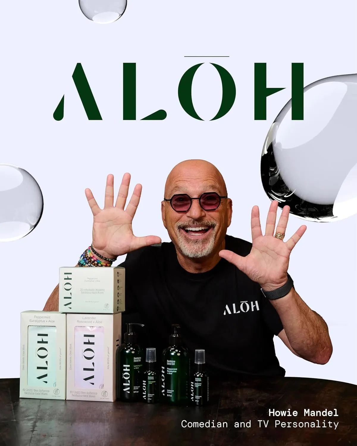 ALŌH Skin - Softening Sanitizing Hand Wipes – Sweet Orange Bergamot - 4 Boxes of 20 Individually Wrapped Wipes (80 wipes)