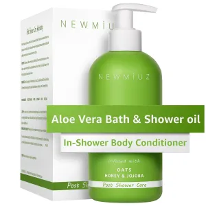 Aloe Vera Wet Skin Moisturizer In Shower Oil Body Conditioner Natural Post Shower Care for Body Legs Soft Skin 2 in 1 Soothing Bath Oil Self Care Spa Gift