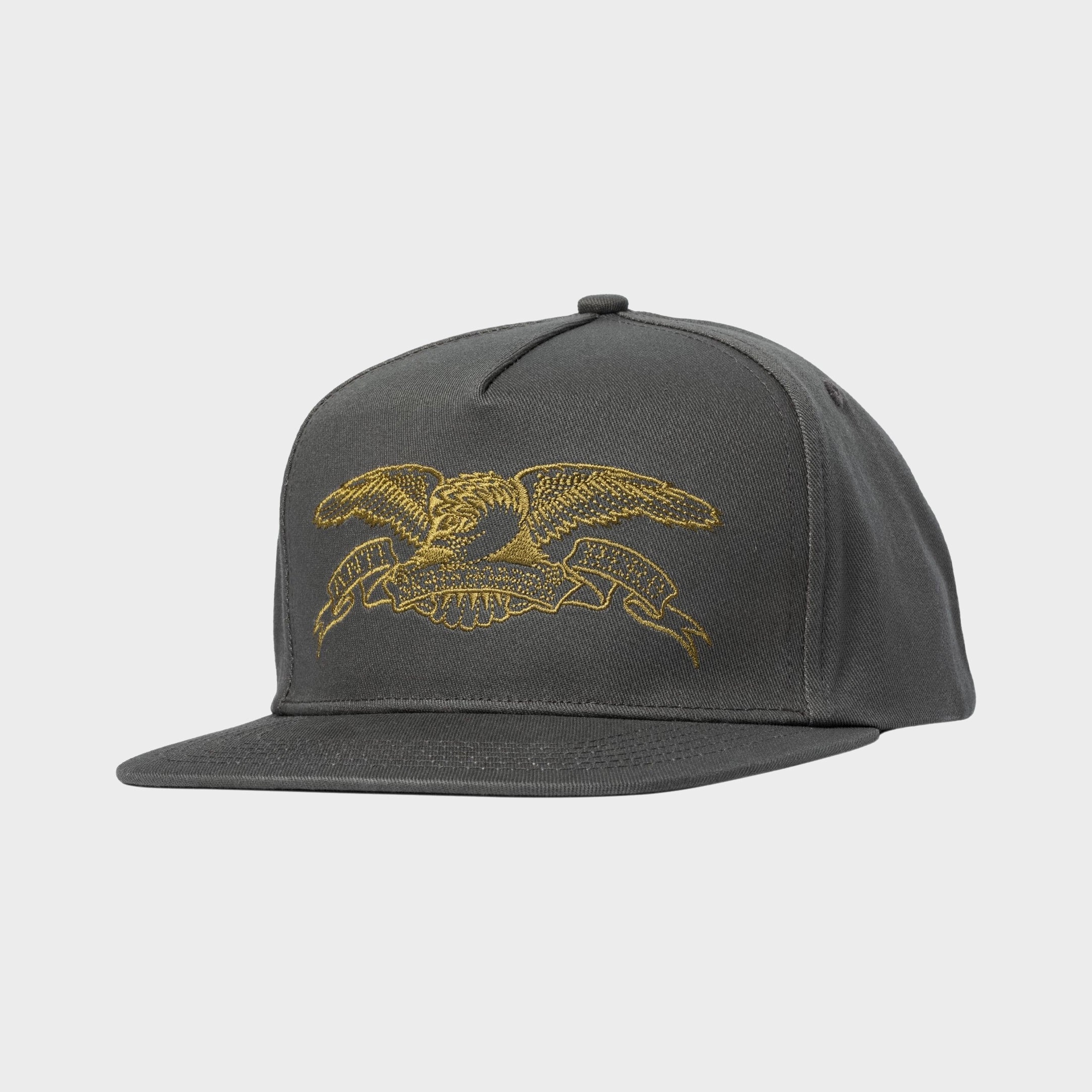 ANTI-HERO BASIC EAGLE HAT - DARK CHARCOAL/TAN
