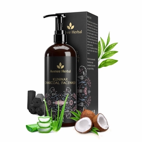 Av.ime.e Her.bal Kunwar Charcoal Face Wash I For Oil & Dust Free Skin That Glows From Within | Deep Cleaning With Activated Charcoal & Neem Extracts | 400 ml.