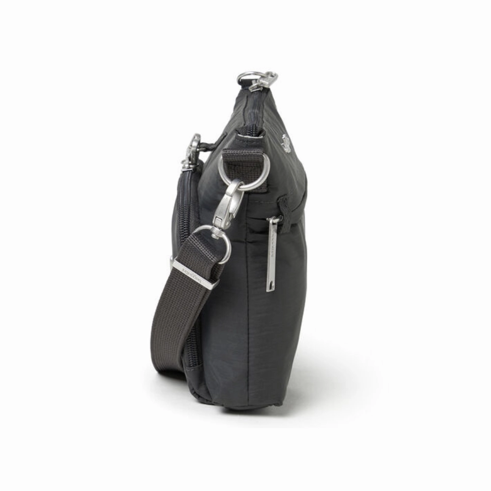 Baggallini Securtex Anti-Theft Memento Charcoal Crossbody Bag (Women's)
