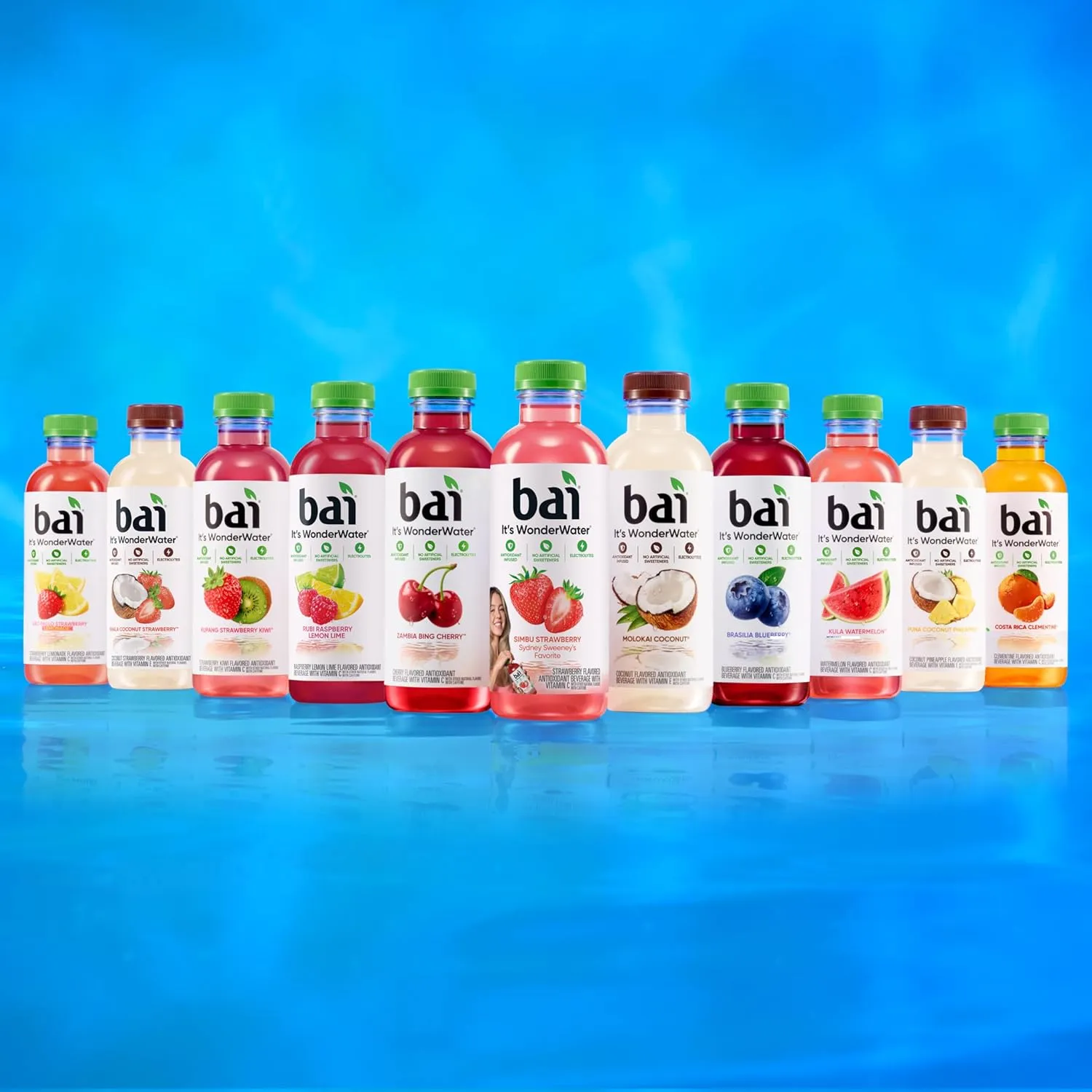 Bai Antioxidant Infused Water Beverage, Puna Coconut Pineapple, with Vitamin C and No Artificial Sweeteners, 18 Fluid Ounce Bottle, 12 Pack