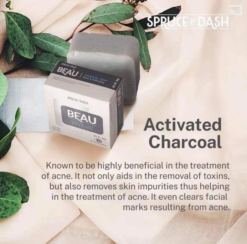 Beau Charcoal Soap 100g