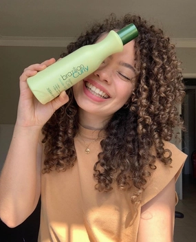 Beox Brazilian Curly Extreme Cream - Define Curls, Eliminate Frizz, Natural Healthy Look, UV Filter, Hydrating with Coconut Oil, Jojoba, and More Professional 300ml   DLSV Sticker