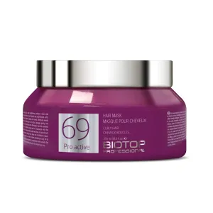 Biotop Professional 69 Pro-Active Hair Mask - Anti Frizz   Deep Conditioning Hair Mask with Almond Oil, Coconut Oil & Avocado Oil - Suitable for Wavy, Curly & Naturally Textured Hair (18.6oz)