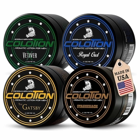Bossman Colotion - 2 in 1 Men's Lotion and Cologne – Moisturizing Body Cream - Hydrating Scented Body Lotion - Mens Scented Lotion for Daily Use (Variety Pack)