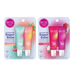 Bundle of eos 24H Moisture Super Balm- Coconut Milk & Honey Apple   Watermelon Frosé & Mango Melonade
