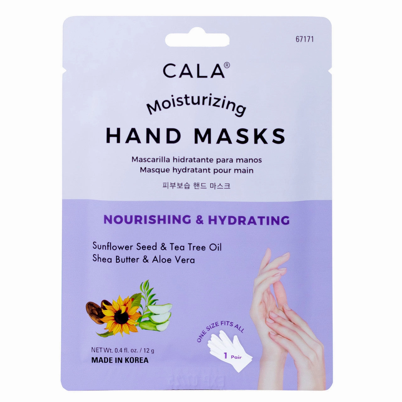 Cala Moisturizing Hand Mask Gloves (3 Pairs)