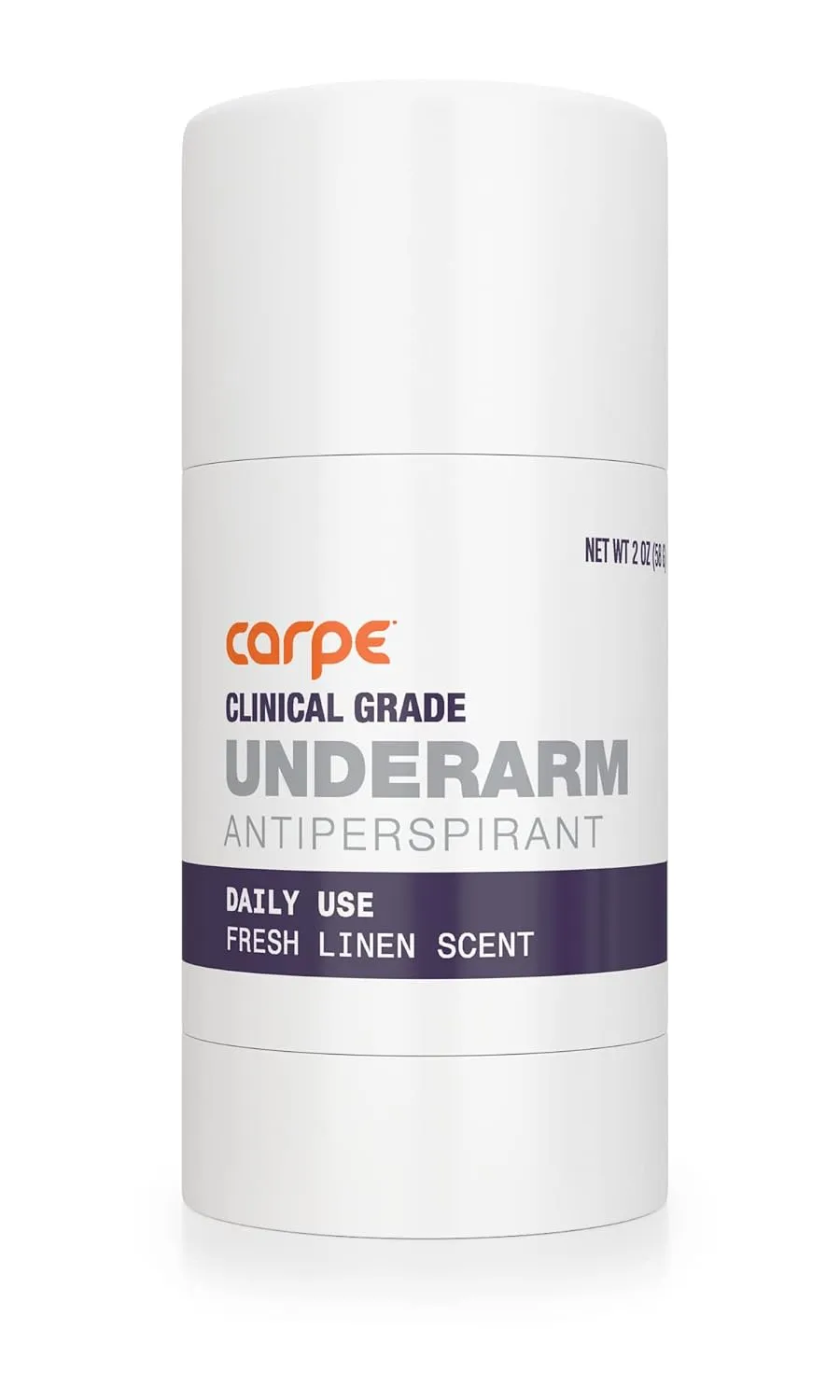 Carpe Clinical Strength Deodorant   Clinical Antiperspirant - Clinical Grade Solid Stick - Fresh Linen Scent - Combat Excessive Underarm Sweating - Great for Hyperhidrosis