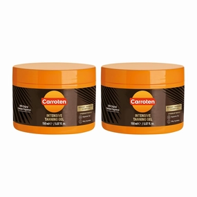 Carroten Intensive Tanning Gel | Browning Tan Accelerator | Non-Greasy, Water-Resistant with Carrot and Coconut Oil | Vitamin A & E For Moisture & Hydration | Made in Greece | 5 Fl Oz (Pack of 2)