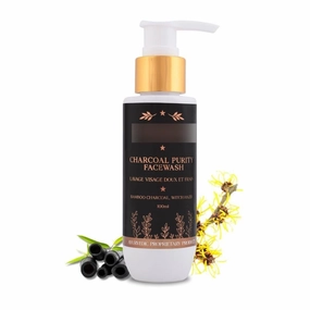 Char.coal Pu.rity Face Wash | Deep Cleansing & Detox | Bamboo Charcoal & Witch Hazel | Unisex | Natural | 100ml