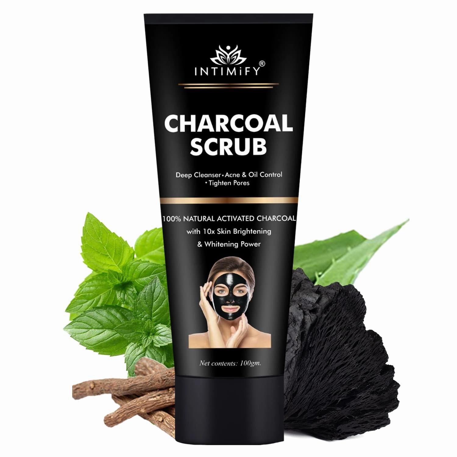 Charcoal Peel Off Mask | Removes Blackheads and Whiteheads | Anti Pollution | For Men & Women (100 gm) (Buy 2 Quantity Get 1 Quantity Free)