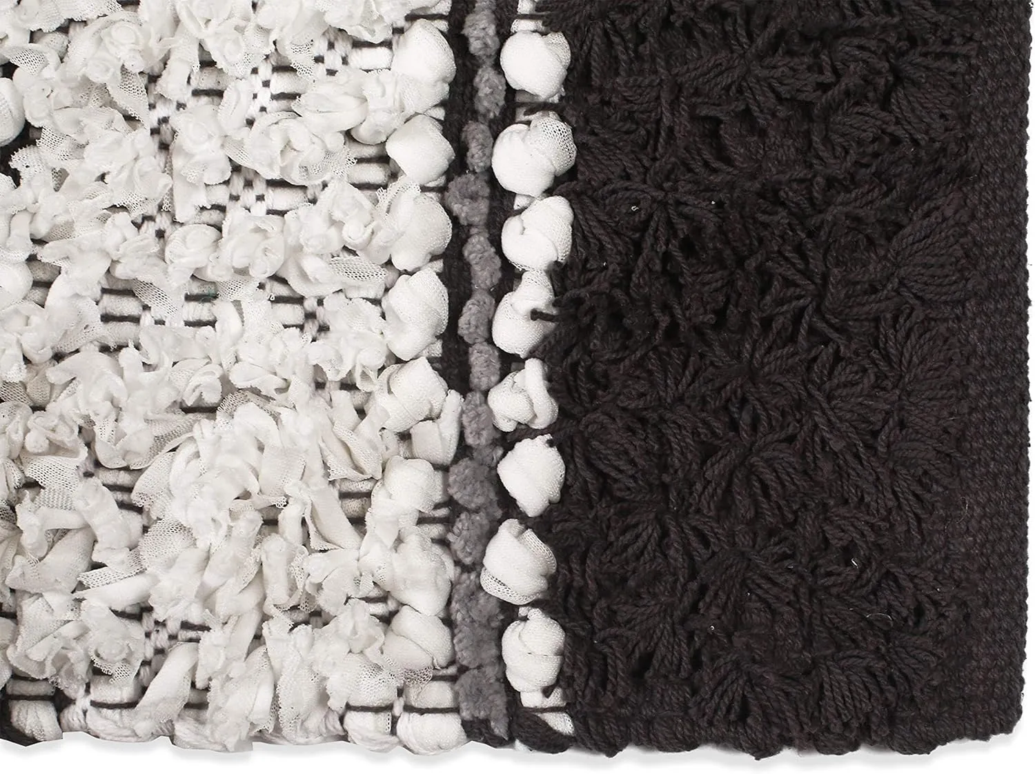 Chenille Bath Rugs Extra Soft and Absorbent, Bath Rugs for Tub Bathroom Shower Mat,Machine-Washable Durable Thick Area Rugs 20" x 32" Charcoal,Unique For Bedroom, Living Room, Kitchen,Nursery and more