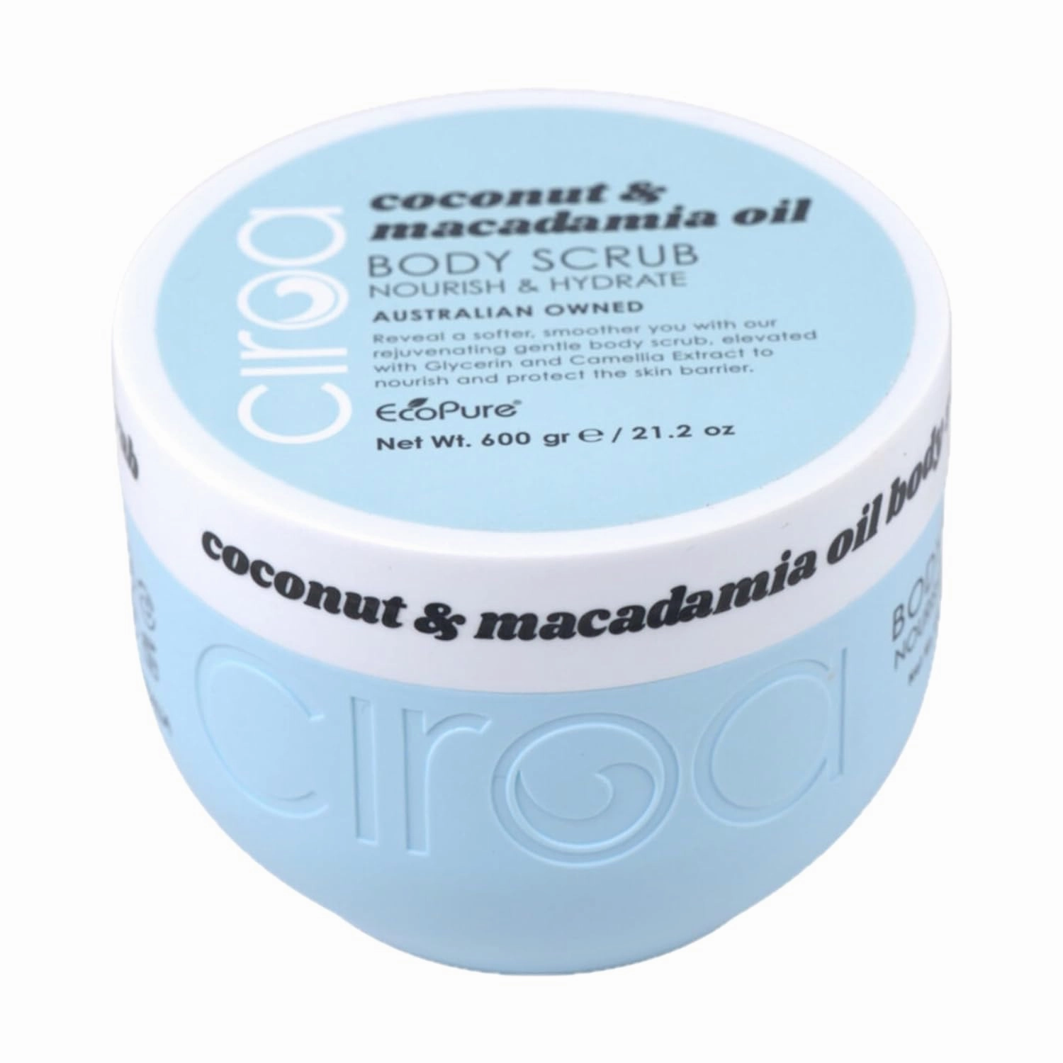 Ciroa Hydrating Coconut & Macadamia Oil Body Scrub 21.2 oz