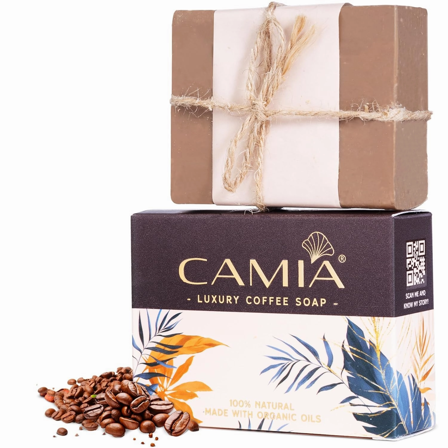Clarity. 100% Natural & Handmade Organic Coffee Soap For Bath | Luxury & Natural Bath Soap to Remove Dead Skin Cells. (125 gm)