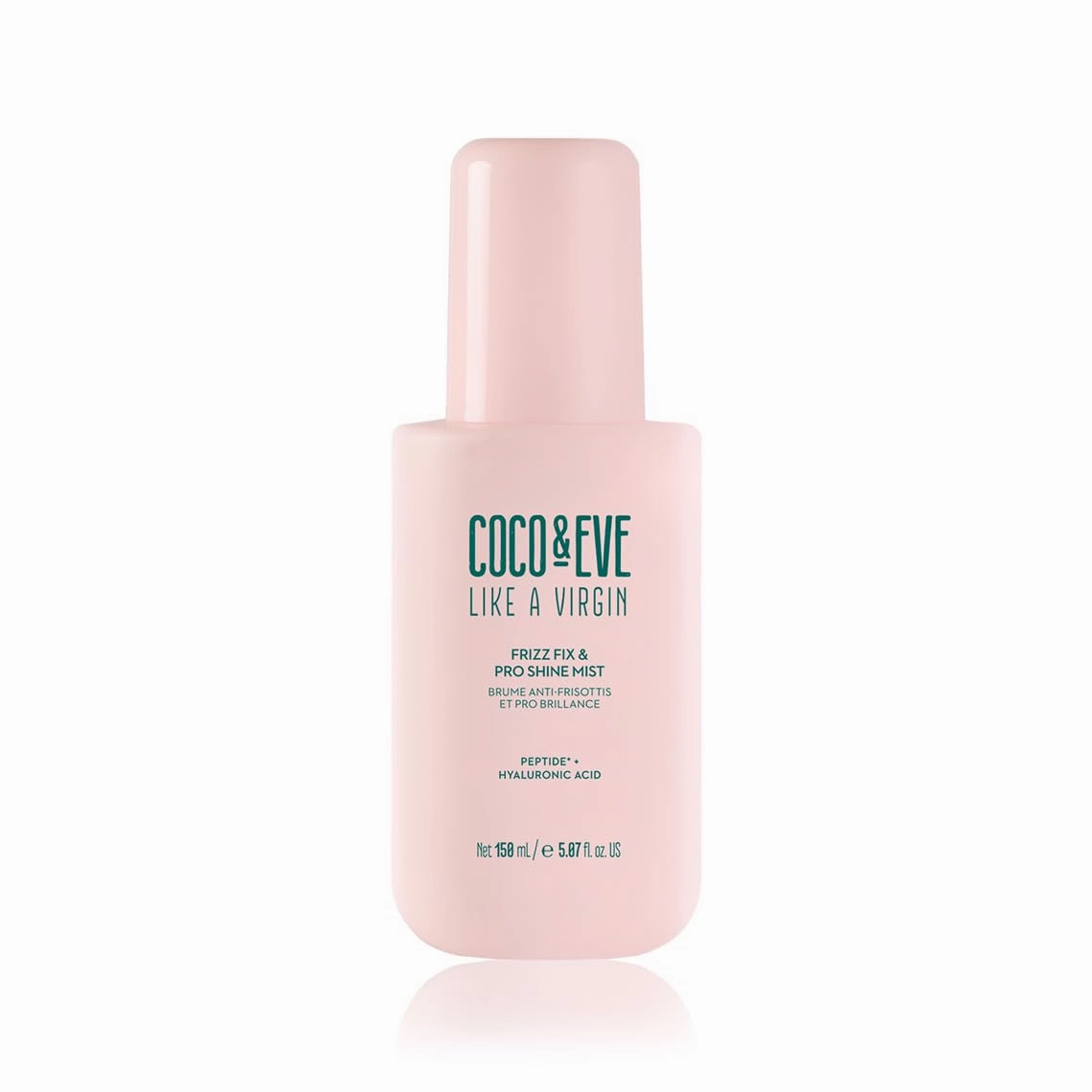 Coco & Eve Like A Virgin Frizz Fix & Pro Shine Mist - 72H Frizz Control & Instant Shine | Lightweight Heat Protectant | Moisturizing, Detangling Spray | For Damaged Hair & All Hair Types (5.07 fl oz)