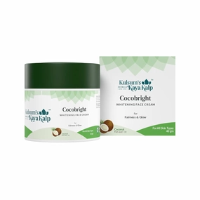 Cocobright Whitening Face Cream For Fairness & Glow | Ideal For Men & Women | With Coconut | For All Skin Types | 40gm