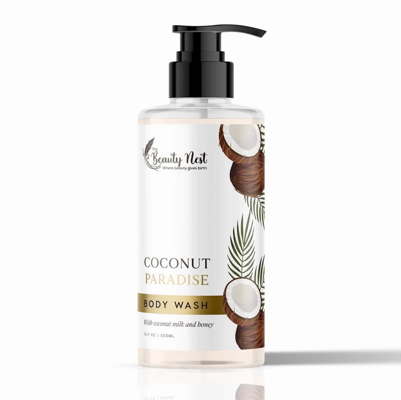 Coconut Paradise Luxe Body Wash – Hydrating Tropical Cleanser with Natural Coconut Oil, 16 oz – Nourish & Refresh Skin with Island-Inspired Scent