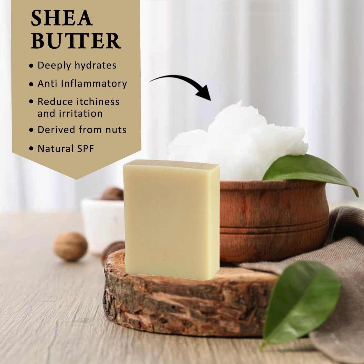 Coconut Vanilla Scented Natural Soap Bars (5 Bars), 3.5oz Moisturizing French Triple Milled Soap Bars Enriched with Shea Butter - Pure Plant Oil Bath & Body