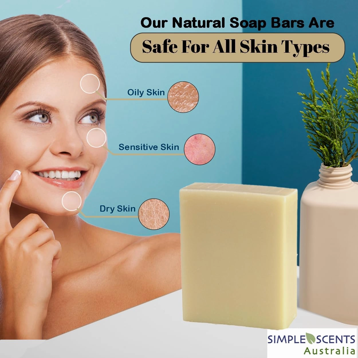 Coconut Vanilla Scented Natural Soap Bars (5 Bars), 3.5oz Moisturizing French Triple Milled Soap Bars Enriched with Shea Butter - Pure Plant Oil Bath & Body