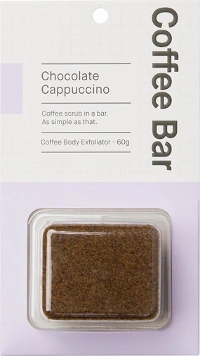 Coffee Bar Coffee Scrub Body Exfoliator - Coffee Body Scrub For Cellulite And Firming, Coffee Exfoliating Body Scrub - 60g (bundle of 3) - Chocolate Cappuccino