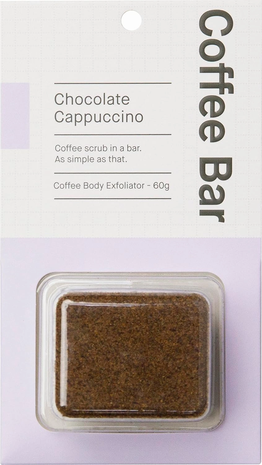 Coffee Bar Coffee Scrub Body Exfoliator - Coffee Body Scrub For Cellulite And Firming, Coffee Exfoliating Body Scrub - 60g (bundle of 3) - Chocolate Cappuccino