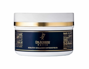 Deep Conditioning Hair Mask-Intensive Keratin Collagen Treatment: Dr. Schedu Hair Protein for Dry Damaged Hair–With Argan Oil Shea Butter Avocado Oil-Moisturizing Hair Repair Product ● Made in Germany