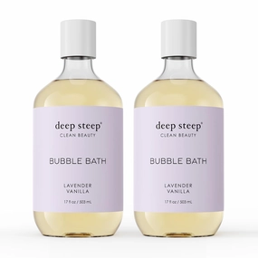 Deep Steep Bubble Bath, 17 Ounce (Pack of 2) (Lavender Vanilla)