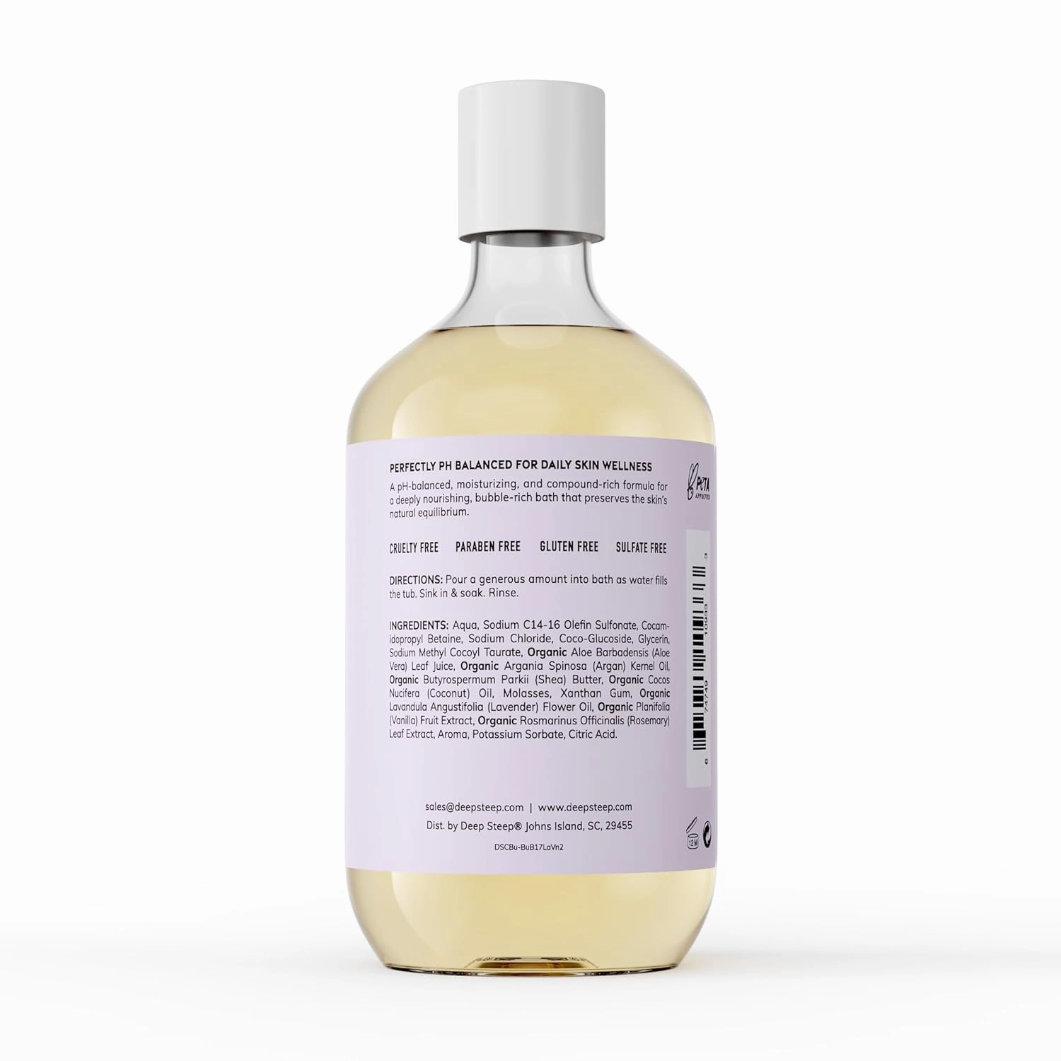 Deep Steep Bubble Bath, 17 Ounce (Pack of 2) (Lavender Vanilla)