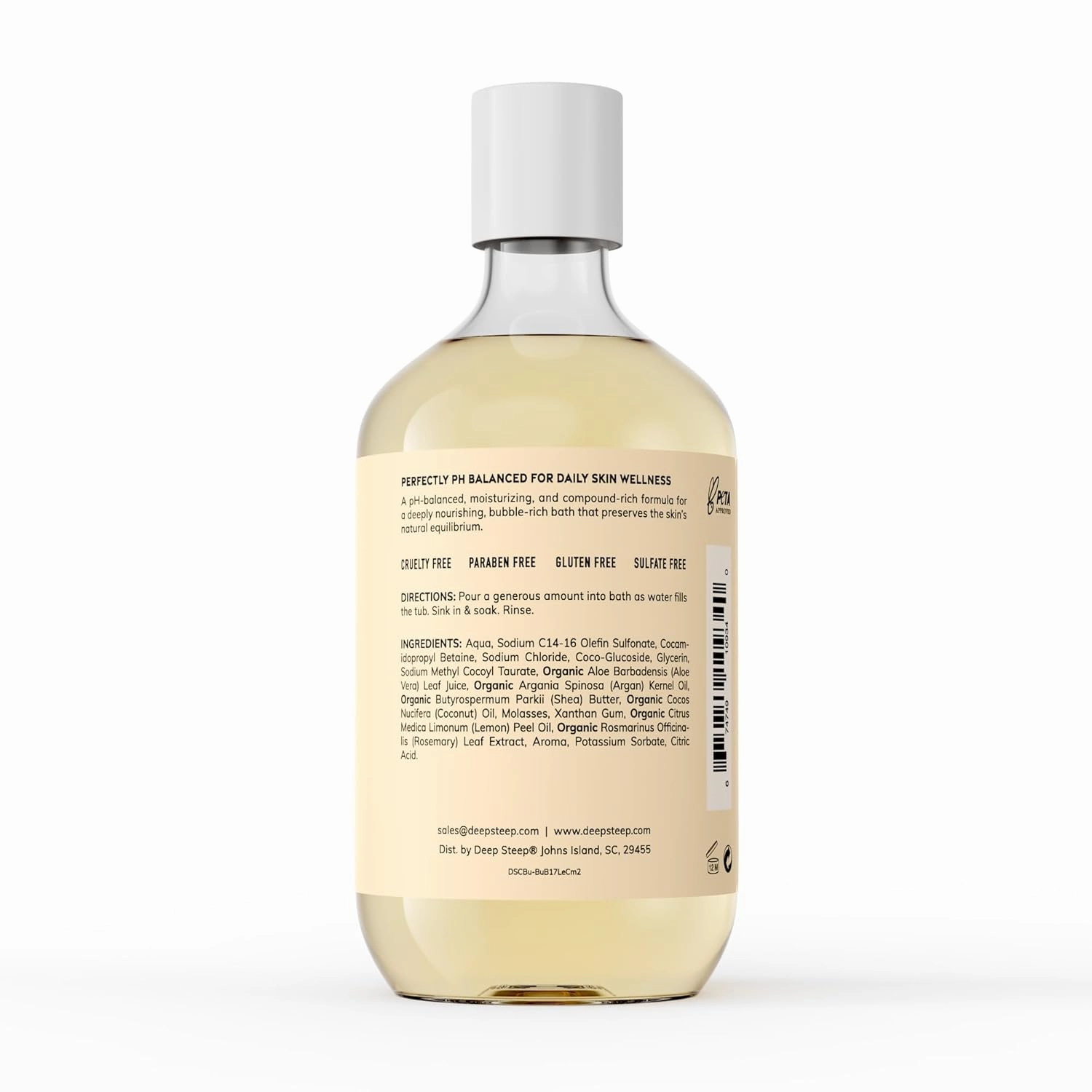 Deep Steep Bubble Bath, 17 Ounce (Pack of 2) (Lemon Cream)