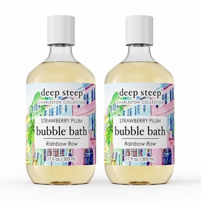 Deep Steep Bubble Bath, 17 Ounce (Pack of 2) (Strawberry Plum)