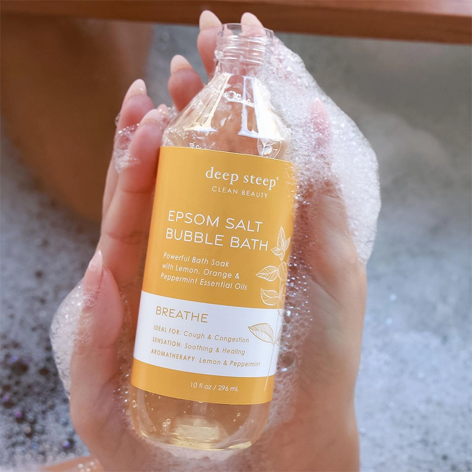 Deep Steep Epsom Salt Bubble Bath (32 Fl Oz (Pack of 1), Focus)