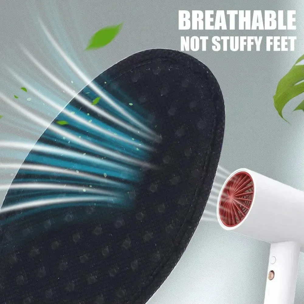 Deodorant Foot Insoles Charcoal Insert Mesh Breathable Sport Shoe Pad Suction Perspiration Insole