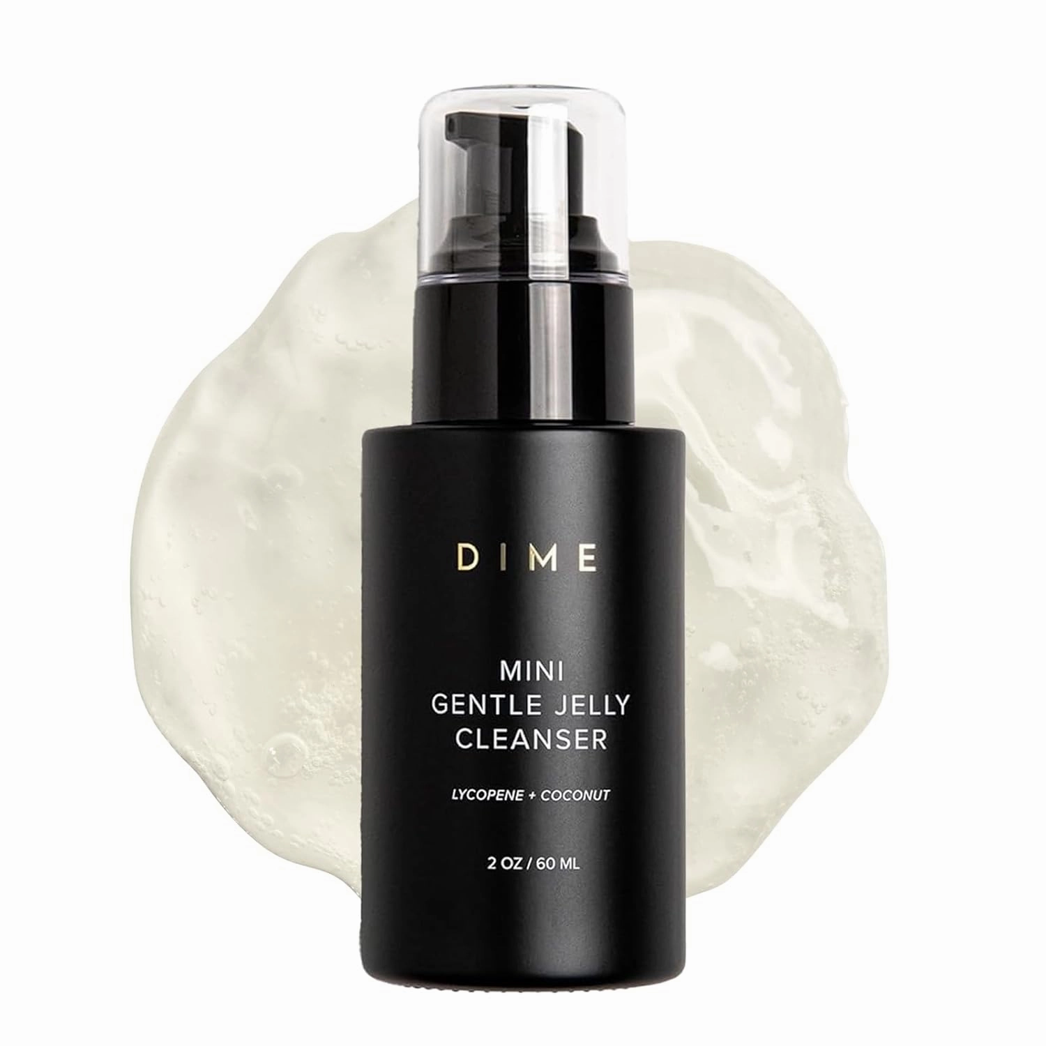 Dime Beauty Gentle Jelly Cleanser, Hydrating Facial Cleanser and Makeup Remover, Sensitive Skin Face Wash, Travel Size Face Wash 2 oz / 60 ml