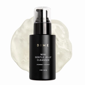 Dime Beauty Gentle Jelly Cleanser, Hydrating Facial Cleanser and Makeup Remover, Sensitive Skin Face Wash, Travel Size Face Wash 2 oz / 60 ml