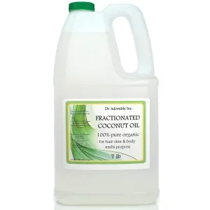 Dr Adorable - 7 lb - Fractionated Coconut Oil - 100% Pure Natural Organic