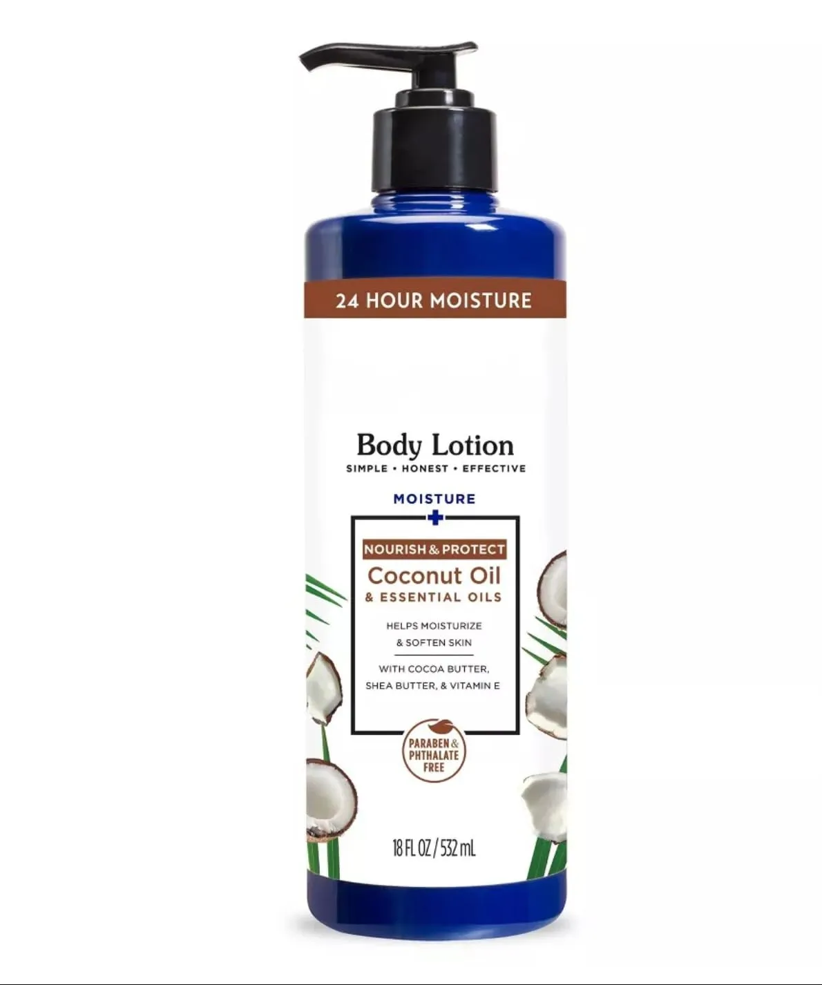 Dr. Teals NEW Body Lotion, Coconut Oil & Essential Oils (Moisturize & Soothe Skin with Cocoa Butter, Shea Butter, and Vitamin E) - 18oz