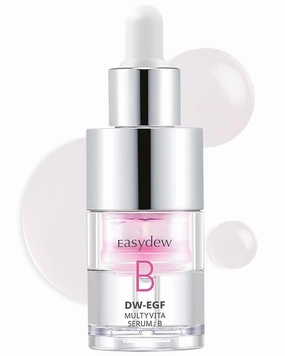 EASYDEW Multi Vita B Serum - Korean Facial Serum for Healthy Skin Barrier with Vitamin B, EGF Peptide, Ceramide NP, Panthenol - Hydrating, Revitalizing and Strengtening Skin Barrier, 0.47 fl.oz.