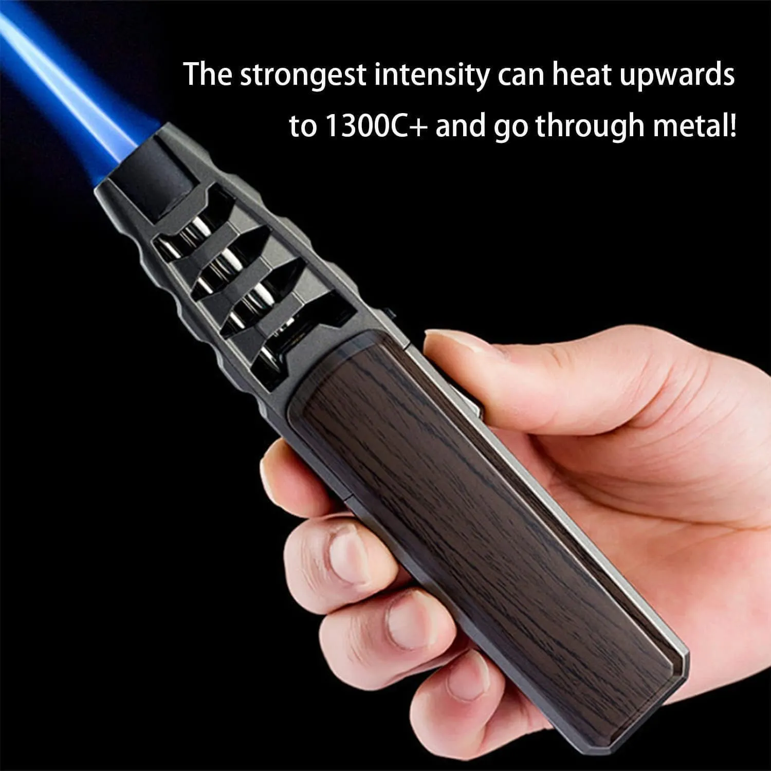 Electric Lighter,Brightfire Refillable Torch Lighter,Bright Fire Electric Plasma Lighter Refillable (Wood)