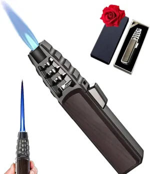 Electric Lighter,Brightfire Refillable Torch Lighter,Bright Fire Electric Plasma Lighter Refillable (Wood)